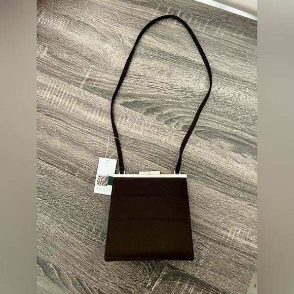 Nine West Handbags - Nine West “Nine to Nine” Brown Structured Frame Crossbody Bag NWT New with Tags‌